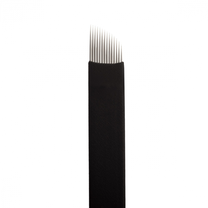 Boîte de 25 Jenn Boyd Ink - Brow Slayer Microblades/Aiguilles de microblading - 14.20 Curved Slant