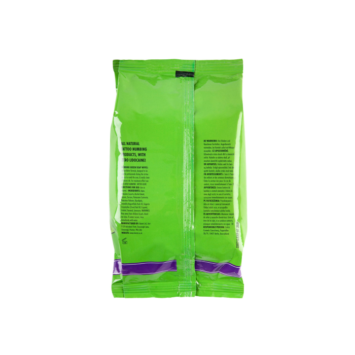 Pack de 40 lingettes de savon vert anesthésiant BIOTAT