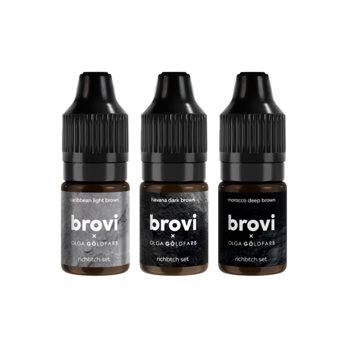 Pigments PMU Brovi - RichBtch Set - 3 x 15ml