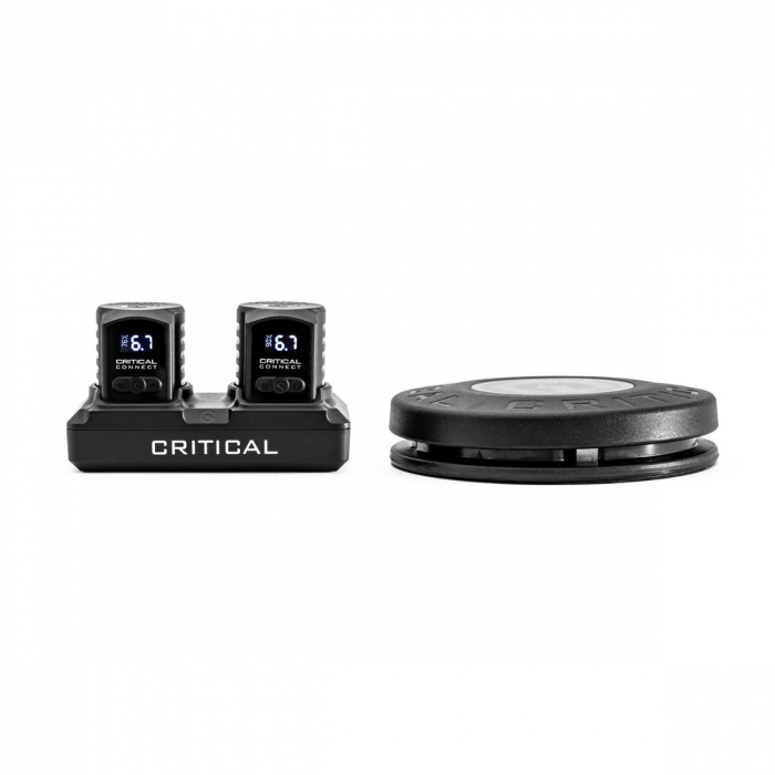 Ensemble de batteries universelles Critical Connect Shorty (deux batteries + station d'accueil + pédale de commande)