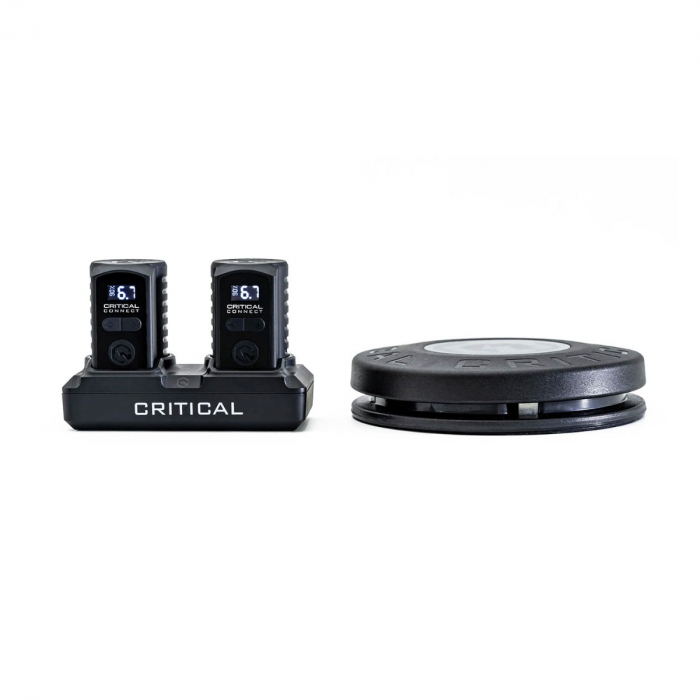Ensemble de batteries universelles Critical Connect (deux batteries + station d'accueil + pédale de commande)