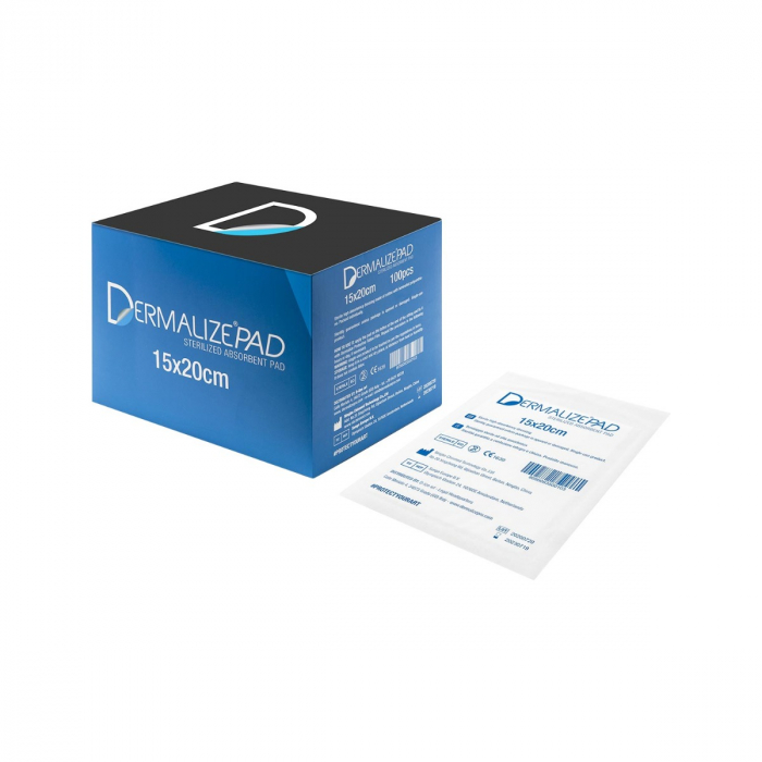 Compresses Dermalize - Compresses Stériles Absorbantes - Boite de 100