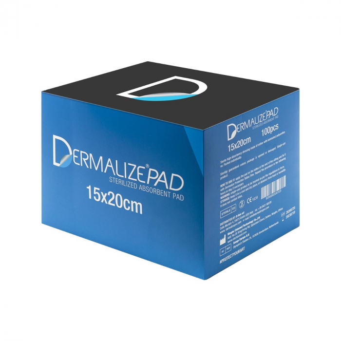 Compresses Dermalize - Compresses Stériles Absorbantes - Boite de 100