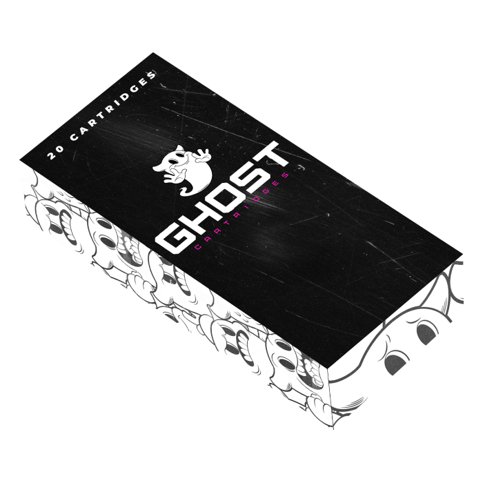Box of 20 Ghost Pink Needle Cartridges - Soft Edge Magnum Long Taper