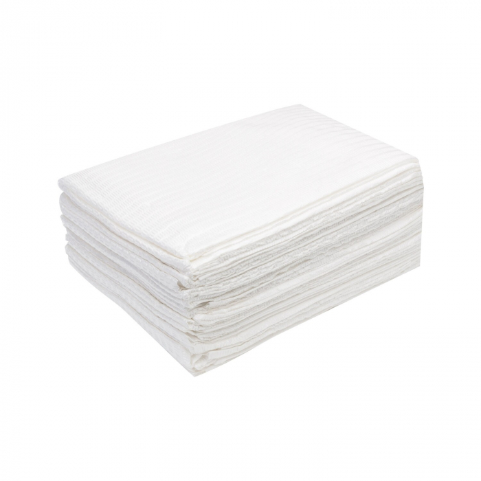 Boîte de 20 bavoirs client imperméables Killer Beauty - Blanc