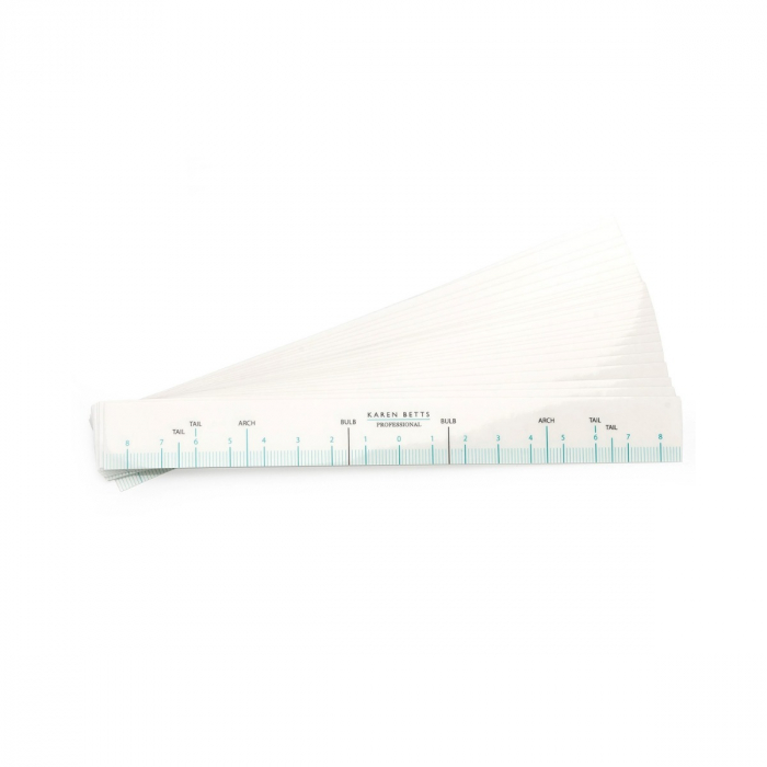 Règles à sourcils Karen Betts - Lot de 50