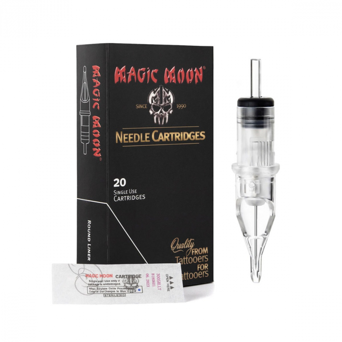 Boite de 20 Cartouches Magic Moon 0,30MM Long Taper - Round Liner