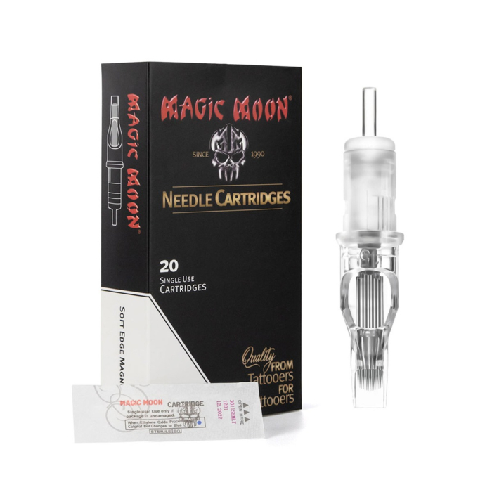 Boite de 20 Cartouches Magic Moon 0,35MM Long Taper - Magnum Soft Edge/Arrondi