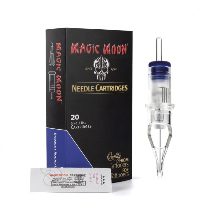 Boite de 20 Cartouches Magic Moon 0,35MM Long Taper - Straight Round Liner