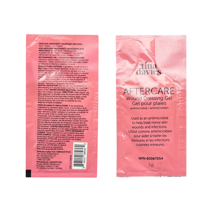 Paquet de 10 sachets de gel pour soin après tatouage Tina Davies Aftercare (5 g)