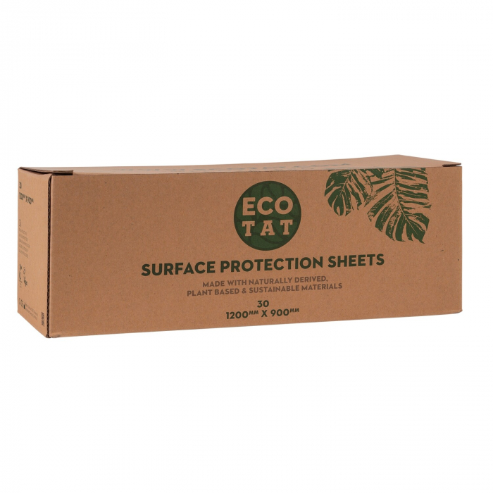 Boîte de 30 toiles de protection pour surface ECOTAT 1200 mm x 900 mm