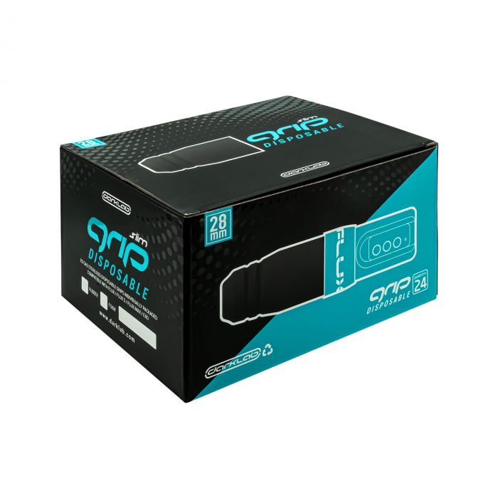 FK Irons Slim 28mm Flux Caoutchouc Manches jetables - Noir - Boîte de 24