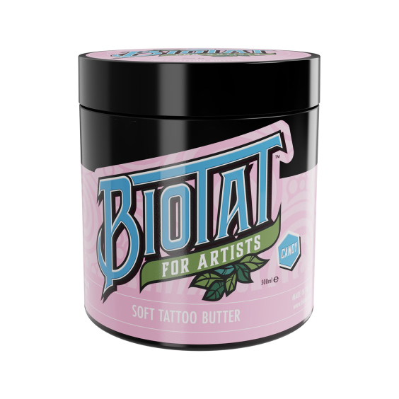 BIOTAT Beurre doux Candy pour tatouage 500 ml