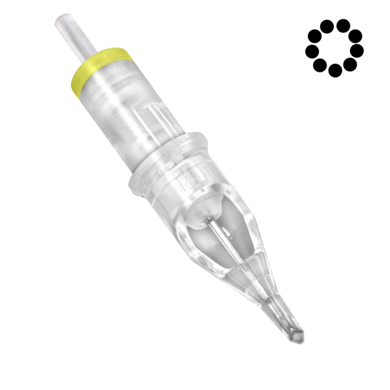 Boite de 20 cartouches Magic Moon 0,30mm Diamond Round Shader - Long Taper