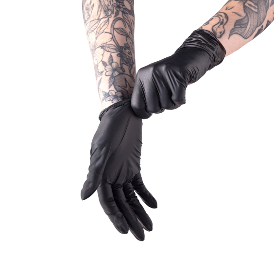 Boîte de 100 gants en nitrile noirs Saferly