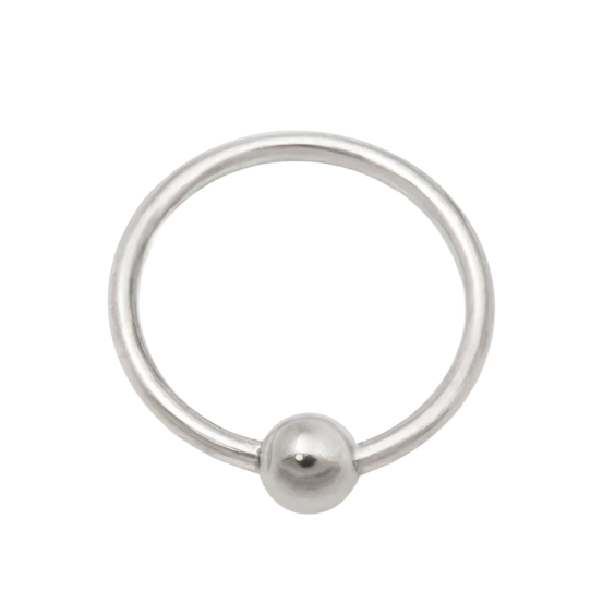 Anneau à bille fixe en titane trempé Tilum