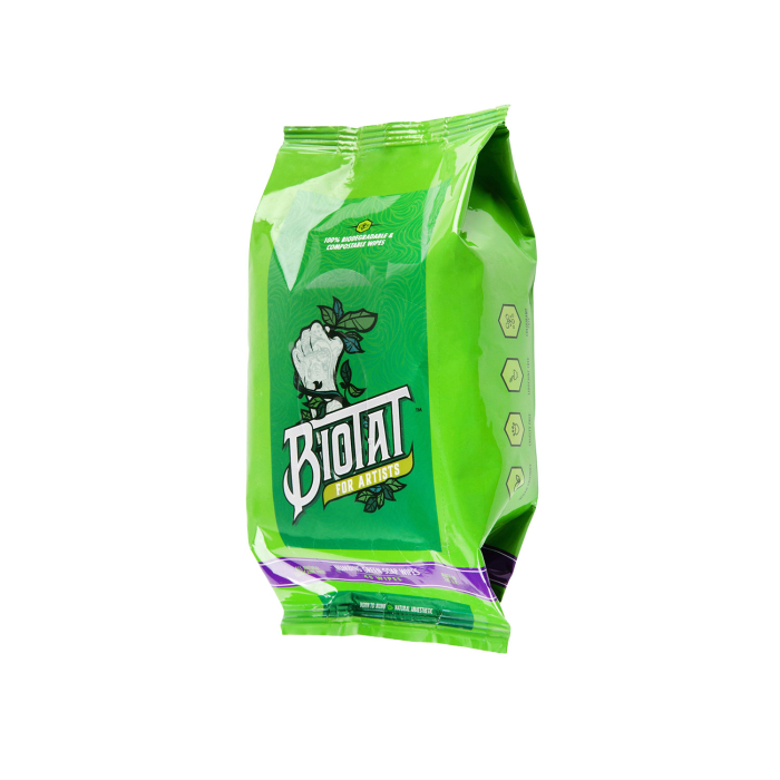 Pack de 40 lingettes de savon vert anesthésiant BIOTAT