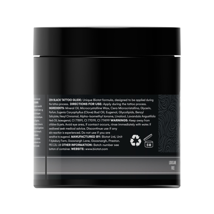 BIOTAT Glide pour tatouage anesthésiant Zen Black