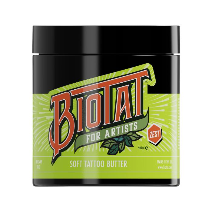 BIOTAT Beurre doux Zest pour tatouage 500 ml