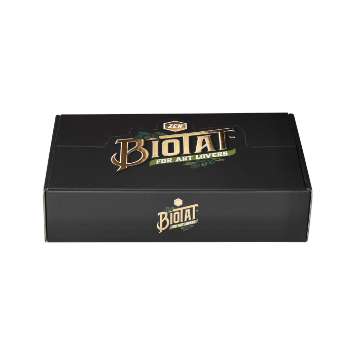 Boîte de 12 BIOTAT Beurre doux Zen pour tatouage 50 ml Présentoir de studio