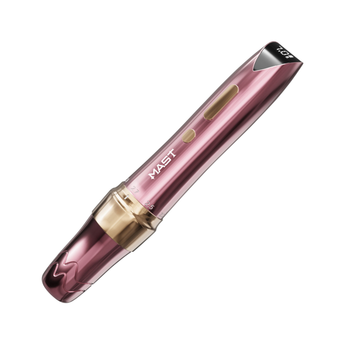 Machine à Tatouer Dragonhawk Mast P60 Sans Fil PMU - Rose - Frappe Ajustable