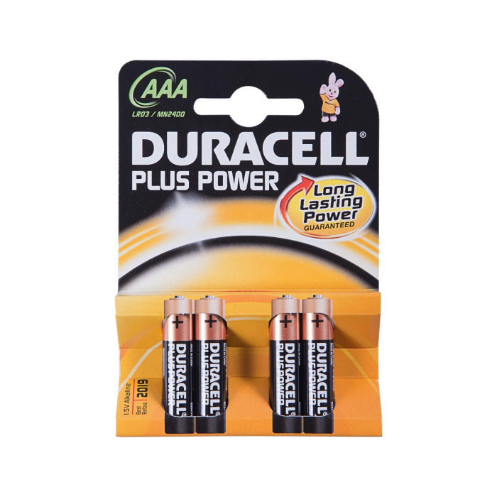 Paquet de 4 piles Duracell Plus