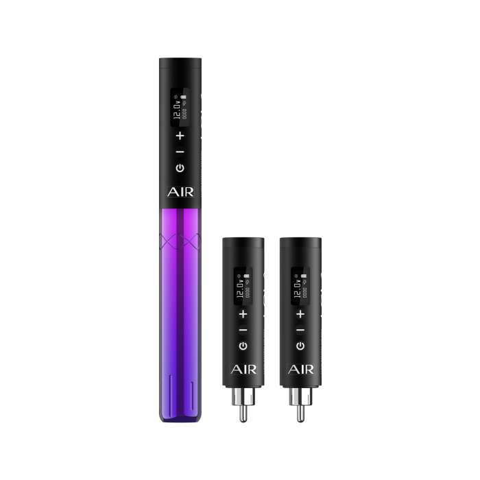 Machine PMU sans fil EZ Lola Air avec deux batteries supplémentaires - Dégradé noir et violet