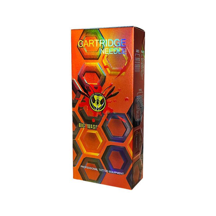 Boîte de 20 cartouches d'aiguilles Big Wasp Energy - Round Shader - Long Taper