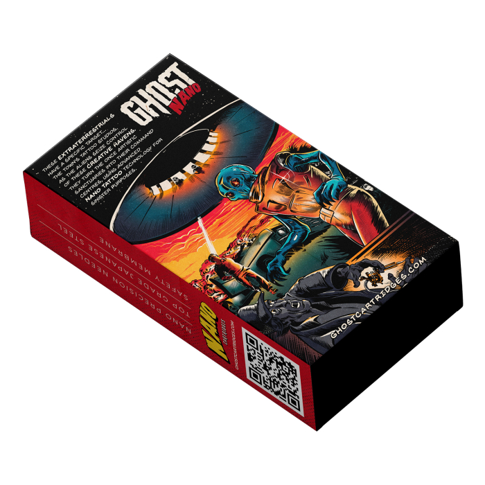 Boîte de 20 cartouches d'aiguilles Ghost Nano - Round Liner Long Taper