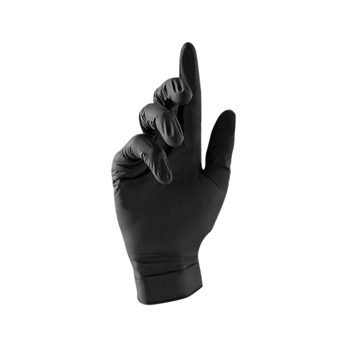Boîte de 100 gants en nitrile noirs Unicare