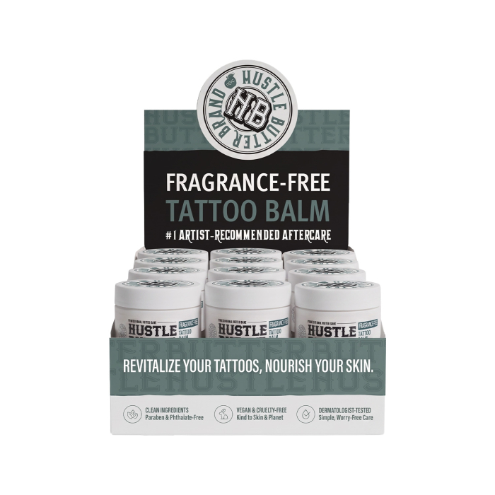 Hustle Butter Deluxe® Pot Soin de Tatouage Biologique Sans Parfum 30ml (1oz)