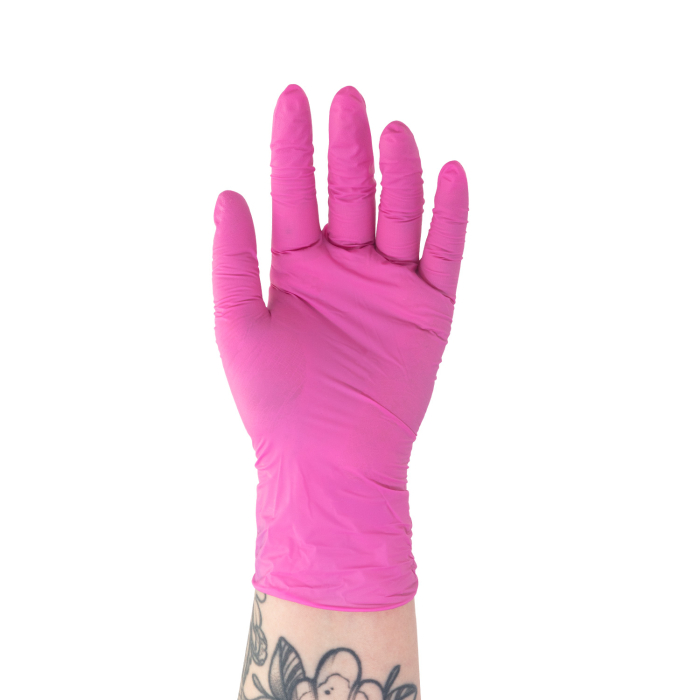 Boîte de 100 gants en nitrile rose Killer Beauty