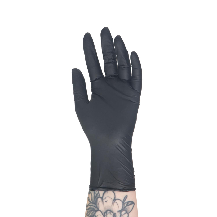 Boîte de 100 gants en nitrile noir Killer Beauty