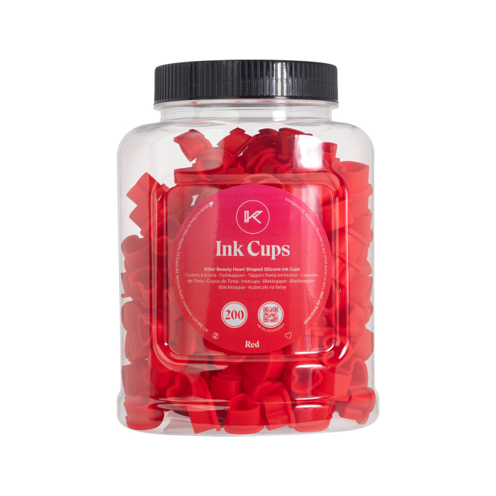 Godets à encre en silicone en forme de coeur Killer Beauty