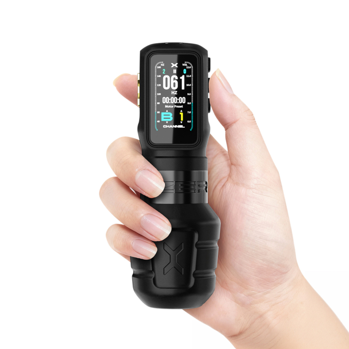 Ozer X Channel Wireless Tattoo Machine - Black