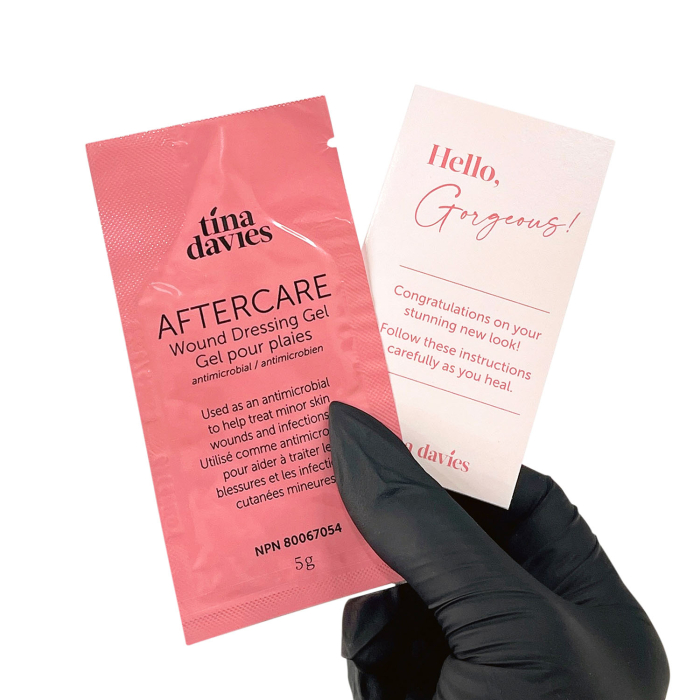 Paquet de 10 sachets de gel pour soin après tatouage Tina Davies Aftercare (5 g)
