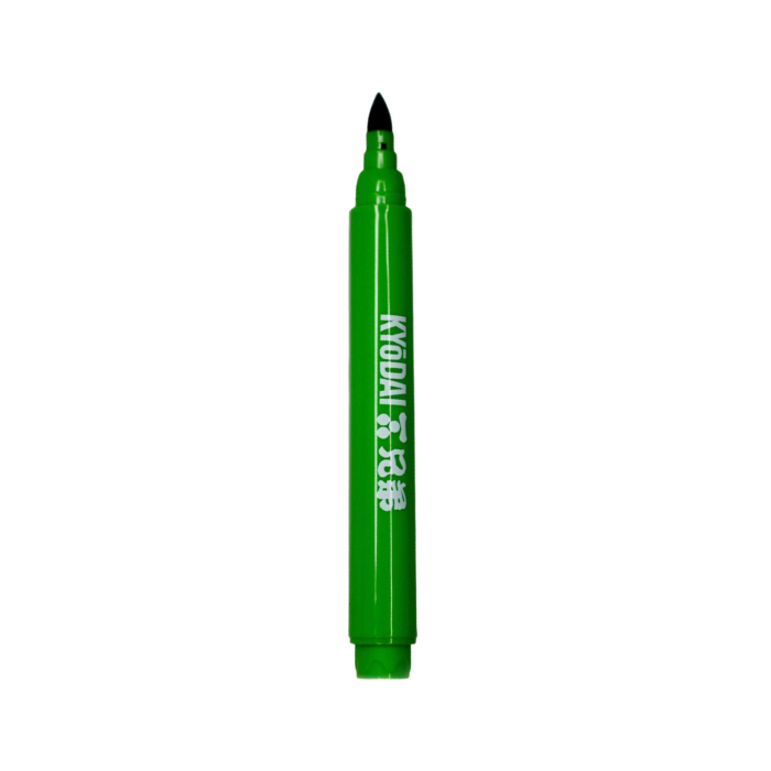 Pack de 5 stylos pinceaux à pointe ferme Kyodai - Midori Green