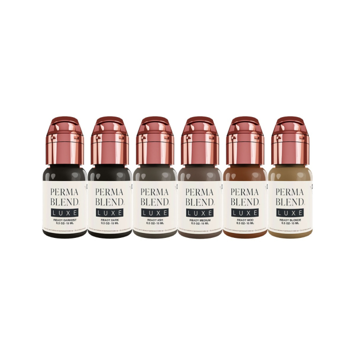 Encre Perma Blend Luxe PMU - Ready, Set, Go Pre-Modified Set 6x15ml