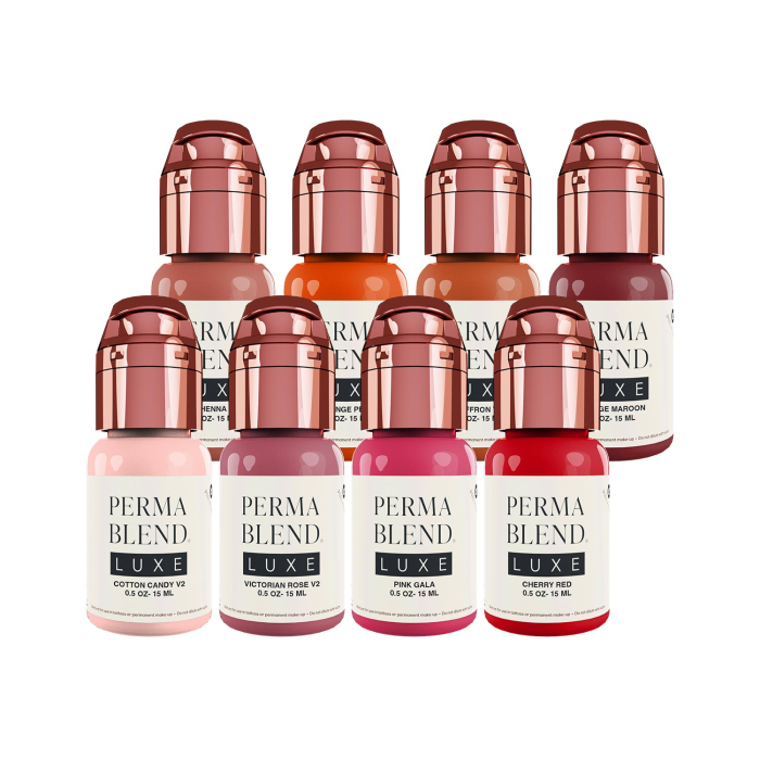 Encre Perma Blend Luxe PMU - Pucker-Up Buttercup Set - 8 x15ml