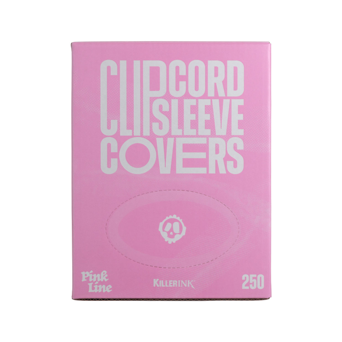 Boîte de 250 gaines de protection Killer Ink Pink Line pour Clip Cord