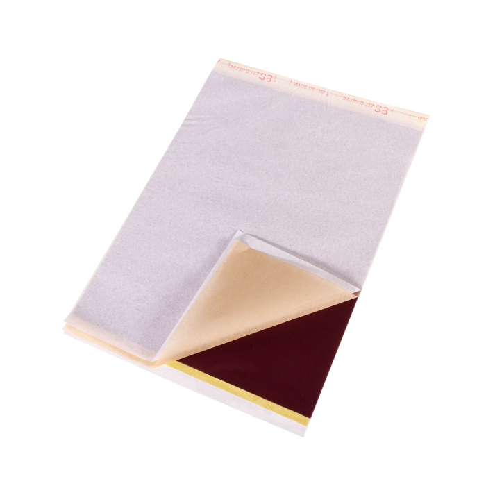 S8 Red - Papier pour Stencils De Tatouage X 100 Feuilles (21.6cm x 27.9cm)