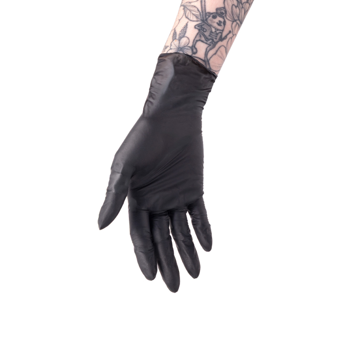 Boîte de 100 gants en latex noirs Saferly