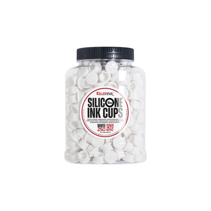 Sac de 250 Godets à Encre en Silicone Blanc Killer Ink