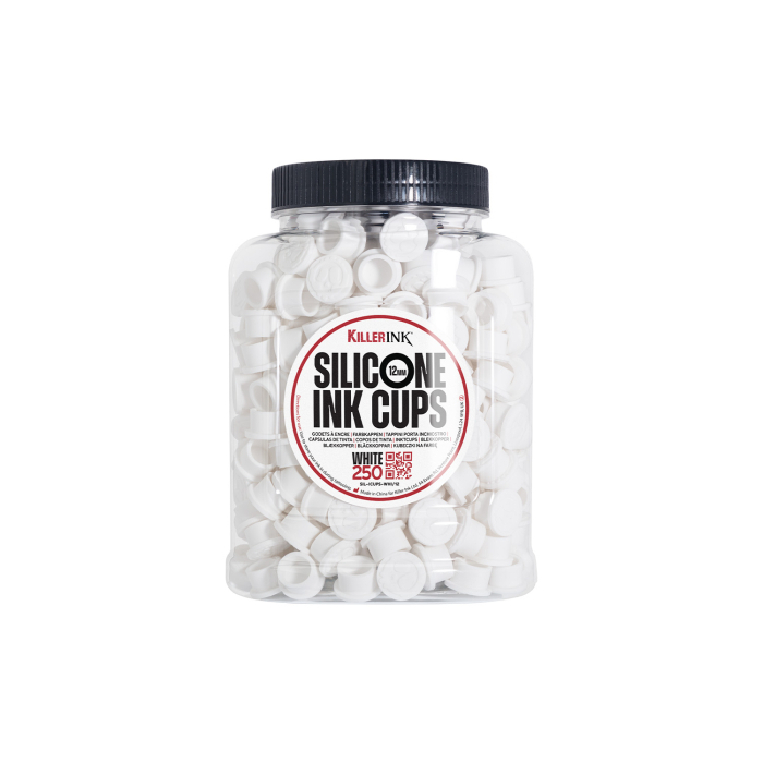 Sac de 250 Godets à Encre en Silicone Blanc Killer Ink