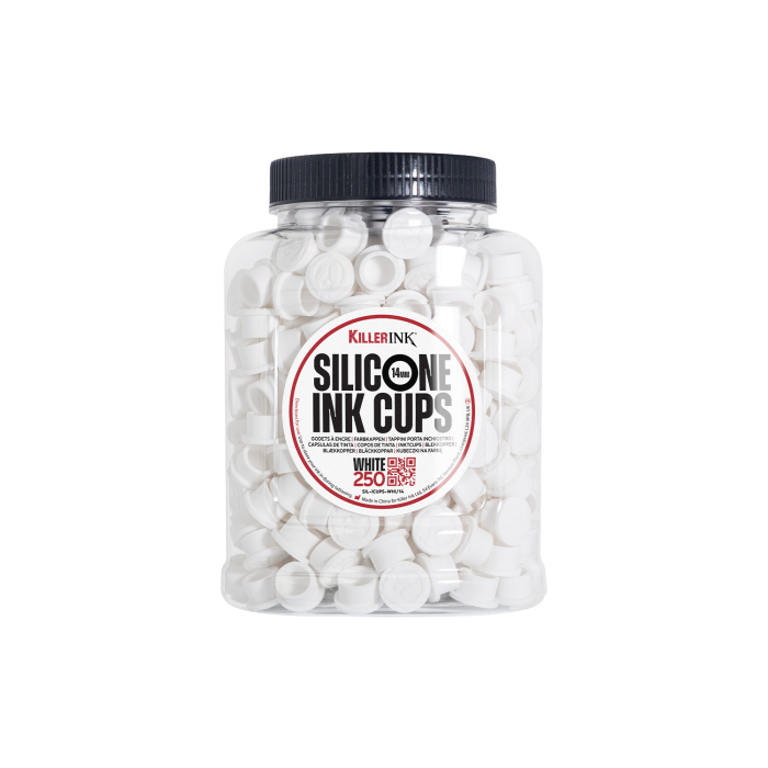 Sac de 250 Godets à Encre en Silicone Blanc Killer Ink