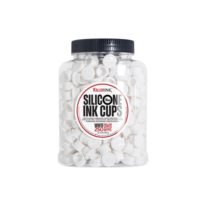 Sac de 250 Godets à Encre en Silicone Blanc Killer Ink