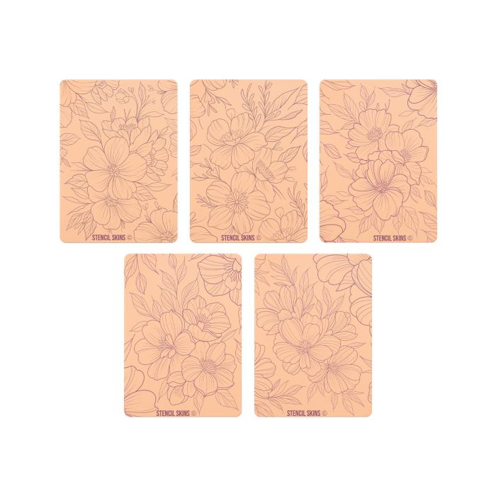 Ensemble de 5 Stencil Skins® à motifs pré-imprimés - Extra Soft