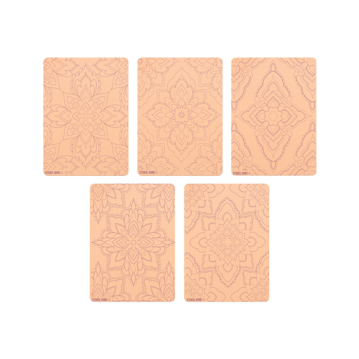 Ensemble de 5 Stencils Skins® à motifs pré-imprimés - Original