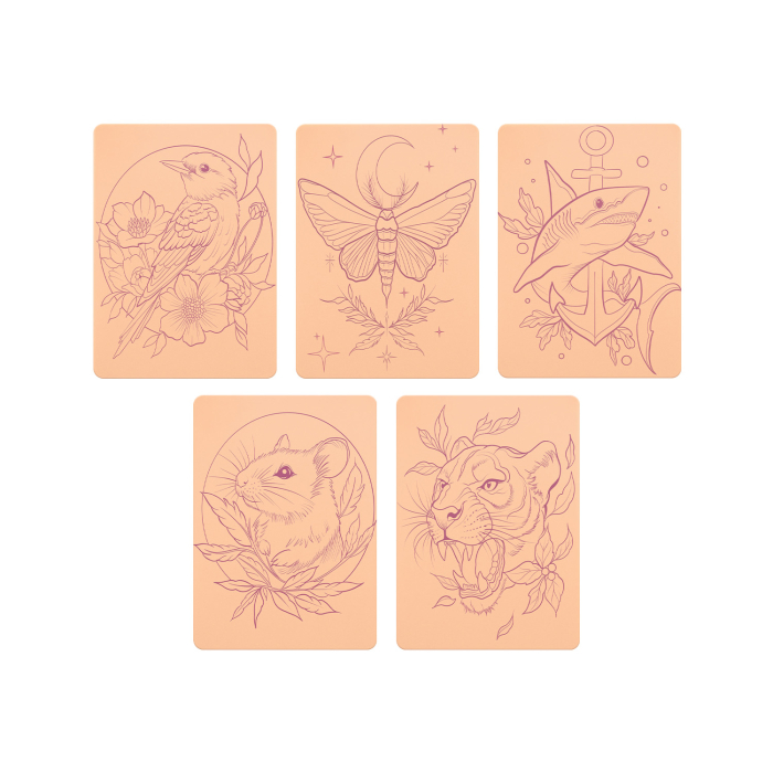 Ensemble de 5 Stencil Skins® à motifs pré-imprimés - Extra Soft