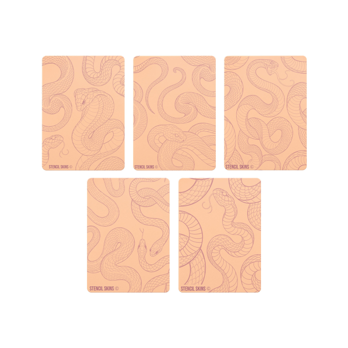 Ensemble de 5 Stencils Skins® à motifs pré-imprimés - Original